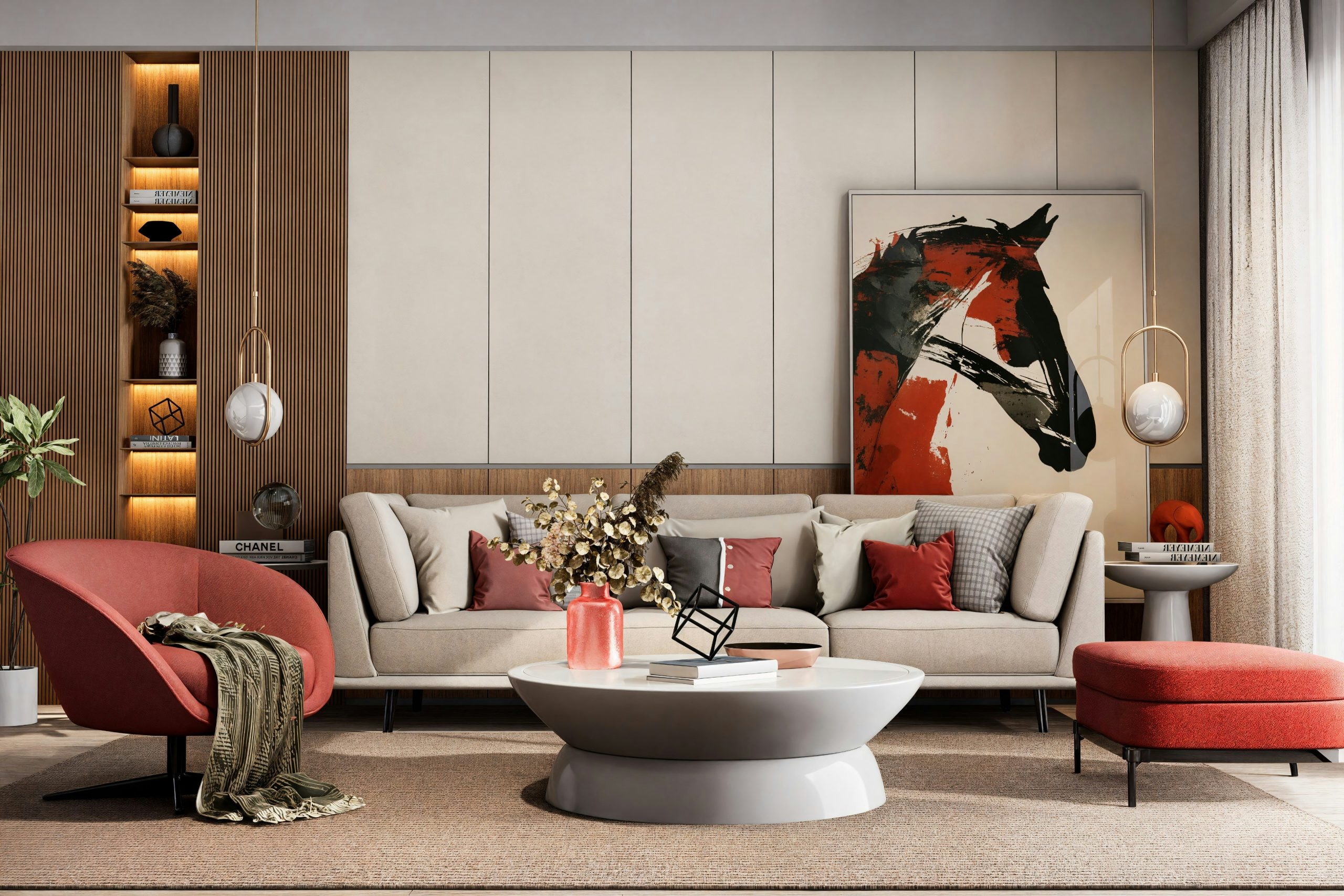 Modern, Luxurious Living Room Interior Design Ideas