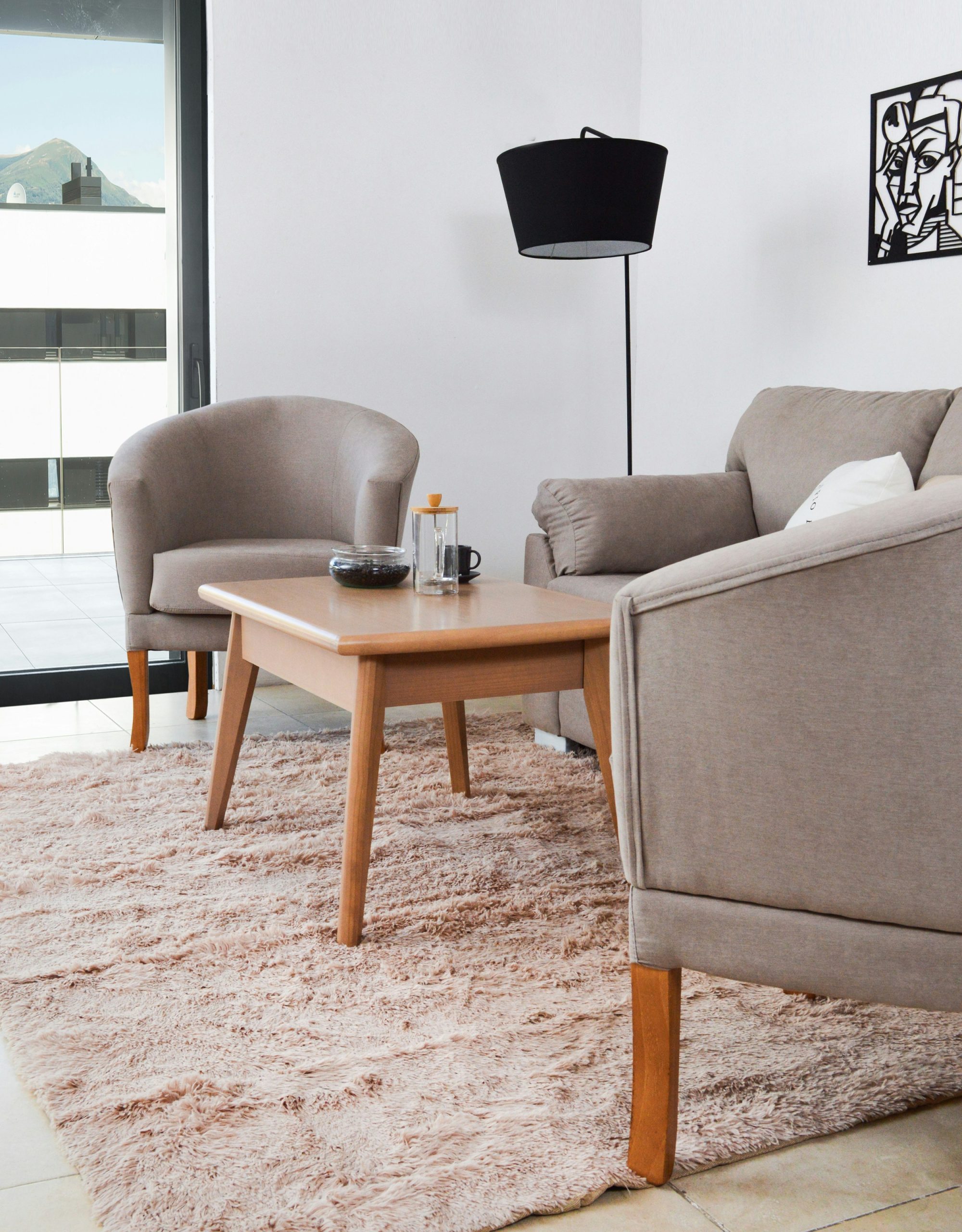 Modern Neutral Living Room Interior Design: Minimalist Cozy Home Decor Inspiration